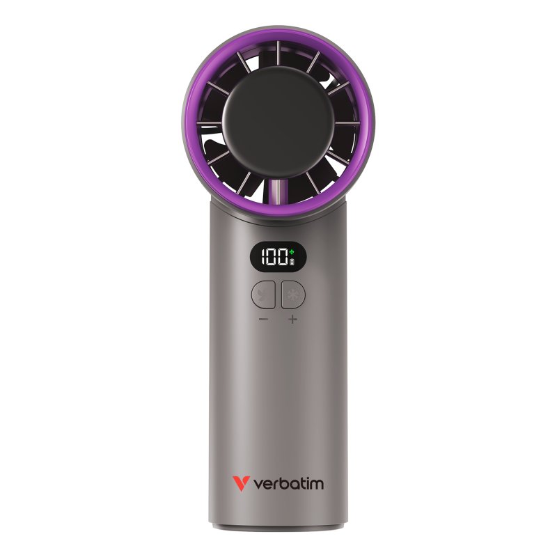 Verbatim Cool 'n' Go Ice Touch Gris, Violet Ventilateur portable