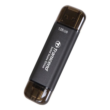 Transcend ESD310C Technologie Thunderbolt 128 Go USB Type-A / USB Type-C USB 3.2 Gen 2x2 Noir