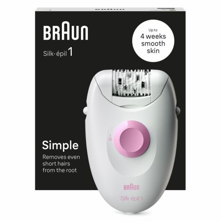 Braun Silk-épil 1 1-000 20 pince(s) Rose, Blanc