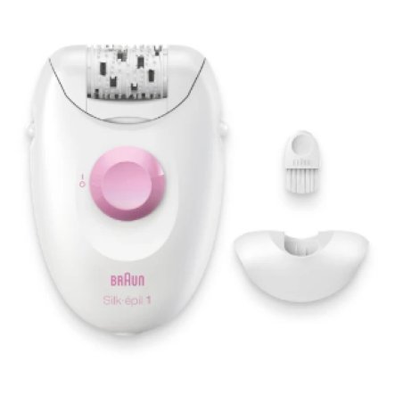 Braun Silk-épil 1 1-010 épilateur 20 pince(s) Rose, Blanc