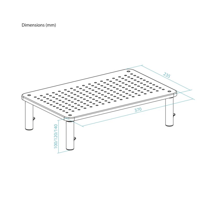 TooQ TQMR081 monitor mount / stand Desk Black