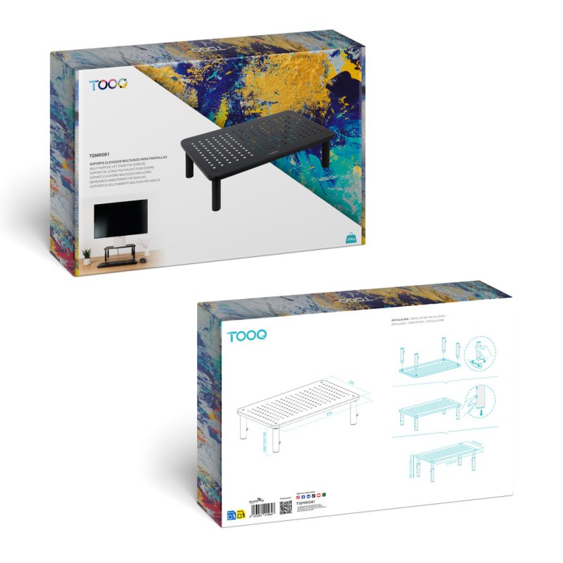 TooQ TQMR081 monitor mount / stand Desk Black