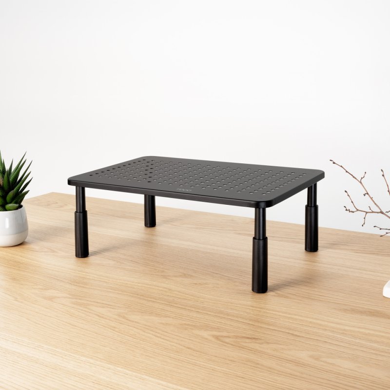 SOPORTE ELEVADOR PARA MONITORES NEGRO