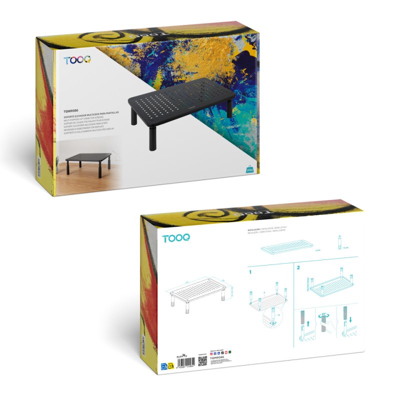 TooQ TQMR086 support d'écran plat pour bureau Noir