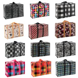 Comfy Nest CN-02539: 150 Pieces Bulk Assorted Non-Woven Grocery and Shopping Bag with Reinforced Handle and Small