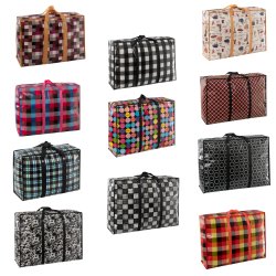 Comfy Nest CN-02553: 150 Pieces Bulk Assorted Non-Woven Grocery and Shopping Bag with Reinforced Handle - 70cm x 55cm x