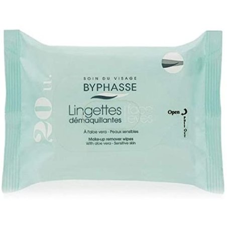 Makeup Remover Wipes with Aloe Vera for Sensitive Skin 20 Count