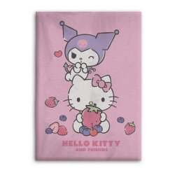 HELLO KITTY - Hello Kitty and Friends - Plaid en polaire 100x140cm