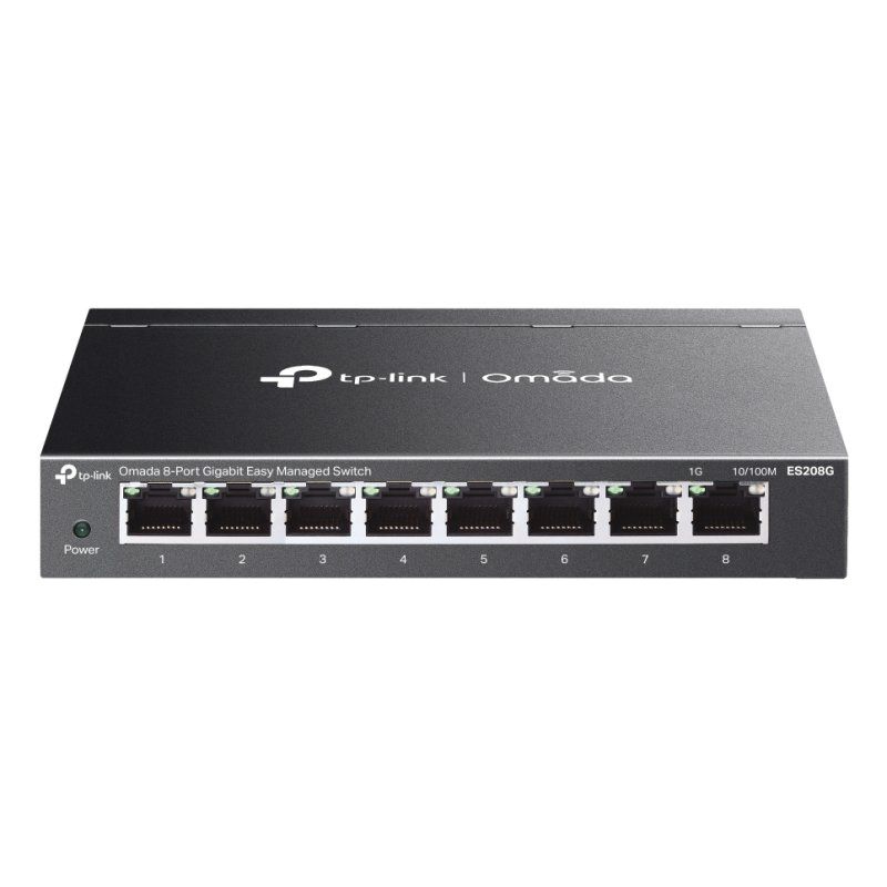 TP-Link Omada ES208G network switch Managed L2 Gigabit Ethernet (10/100/1000) Black