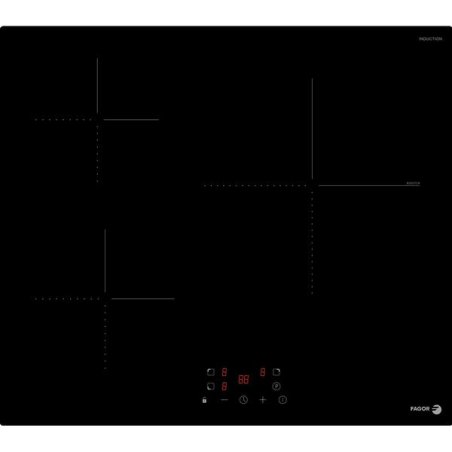 Table de cuisson 3 foyers induction , Puissance : 6 200 W , 1 booster , *
