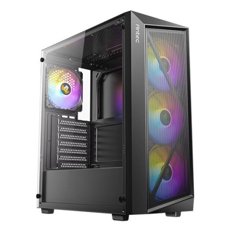 Boitier Moyen Tour ATX Antec AX67 RGB avec panneau vitré (Noir)