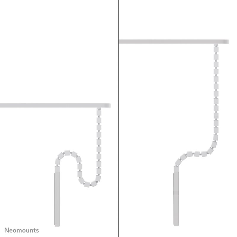 Neomounts ADS06-133WH Colonne vertébrale - fixation à vis - universel