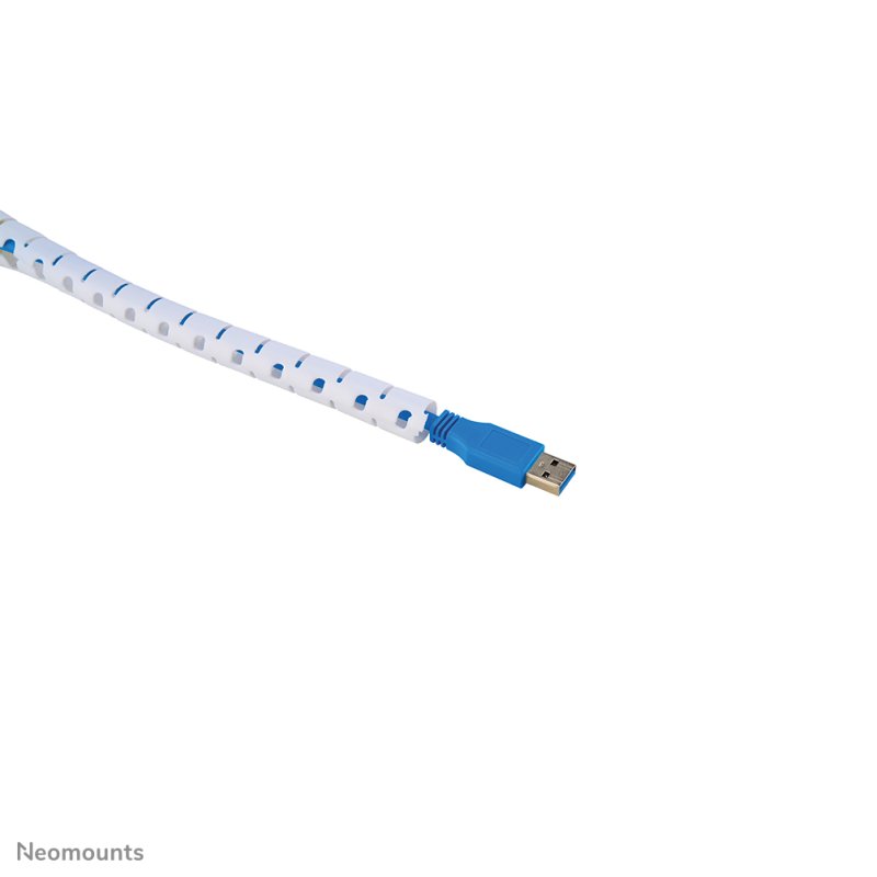 SPIRAL CABLE WRAP 15 MM. MULTIPLE CABLES WHITE