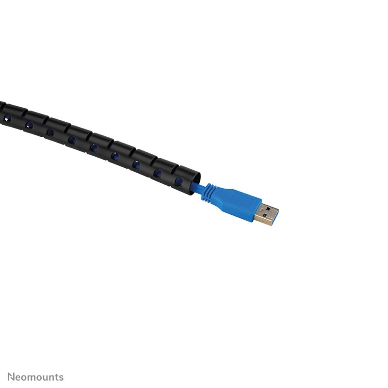 SPIRAL CABLE WRAP 15 MM. MULTIPLE CABLES BLACK