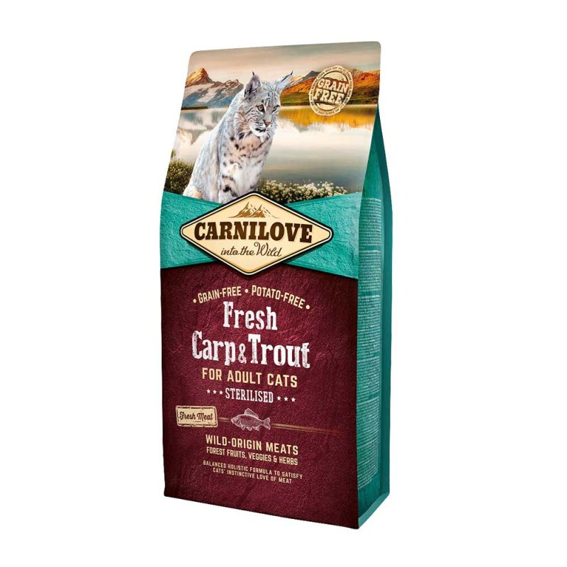 Carnilove - Cat Fresh Carp & Trout Sterilised for Adult 6kg