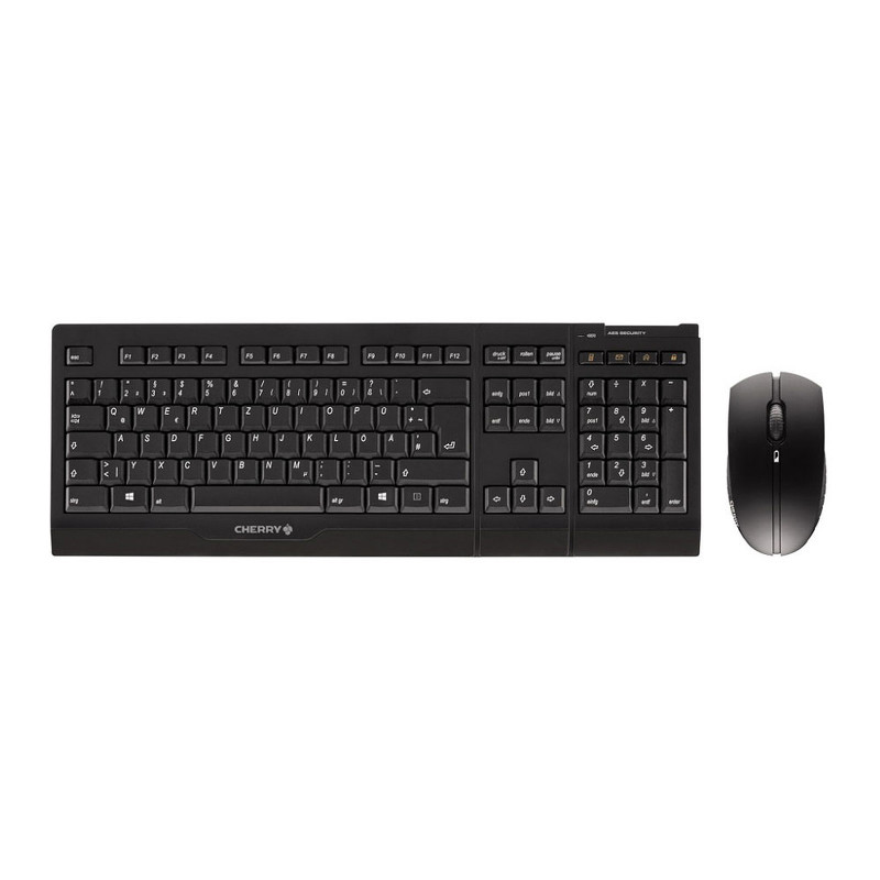 CHERRY B.Unlimited 3.0 keyboard Mouse included RF Wireless AZERTY French Black