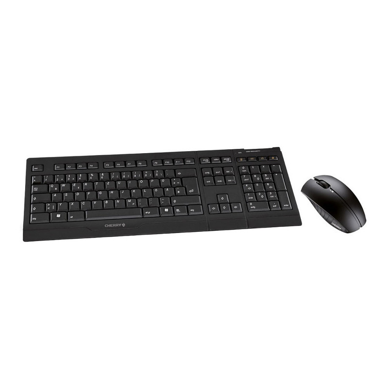CHERRY B.Unlimited 3.0 keyboard Mouse included RF Wireless AZERTY French Black