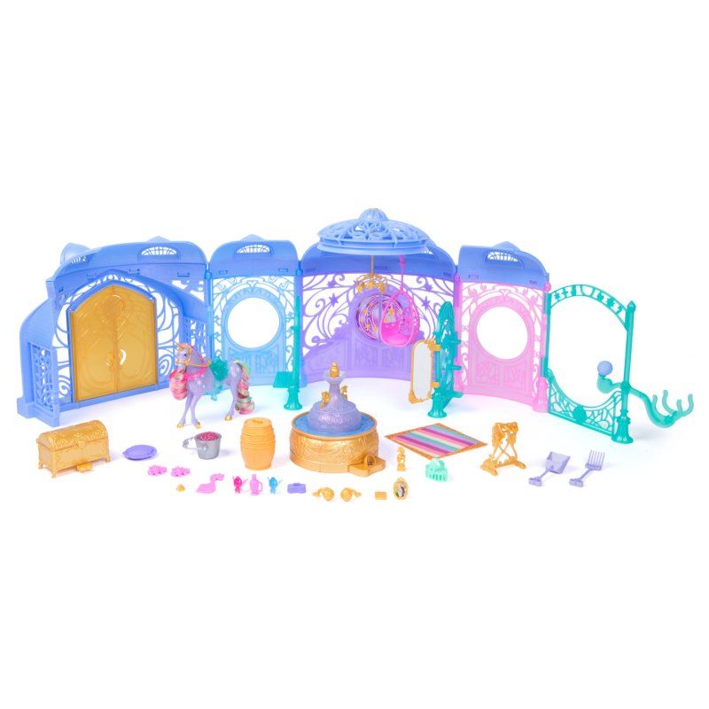 Unicorn Academy, Starglow Fountain & Stable Playset with Wildstar, Lights & Sounds, 24 Accessories, Dolls & Unicorn