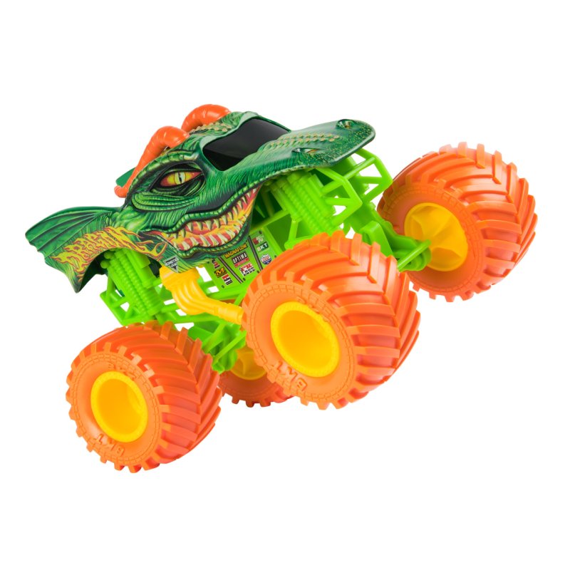 Monster Jam , Official Dragon Monster Truck, Collector Die-Cast Vehicle, 1:24 Scale, Kids Toys for Boys and Girls Ages