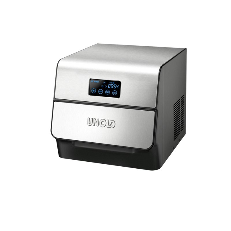Unold 48955 machine à glaçons Machine à glaçon portable 150 W Noir, Acier inoxydable