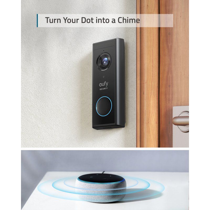Eufy T82101W1 doorbell kit Black
