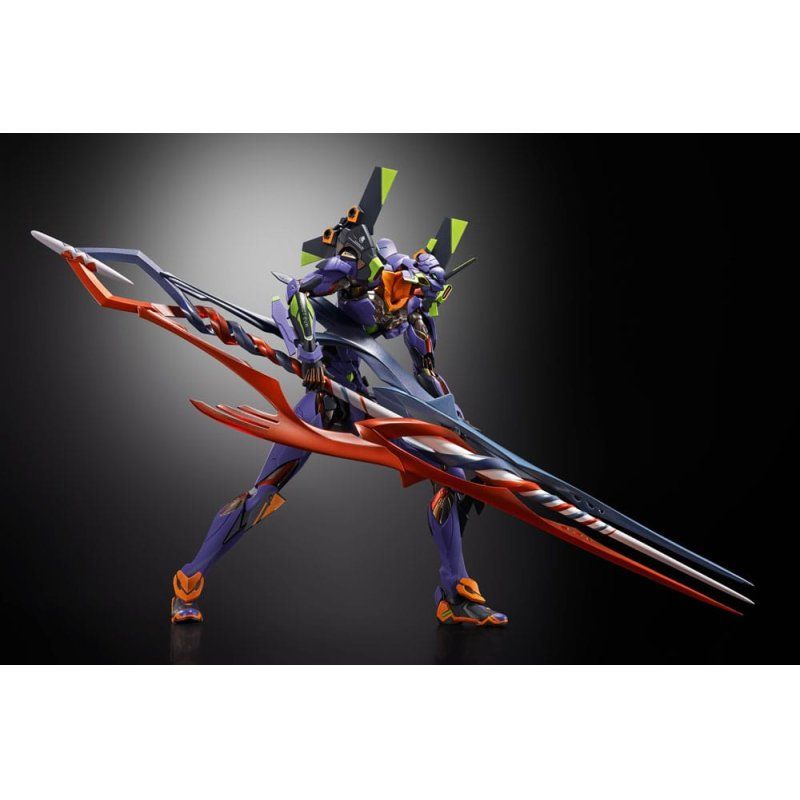 Neon Genesis Evangelion figurine Diecast Metal Build Eva Test Type-01 30th with the Spear of Gaius 22 cm