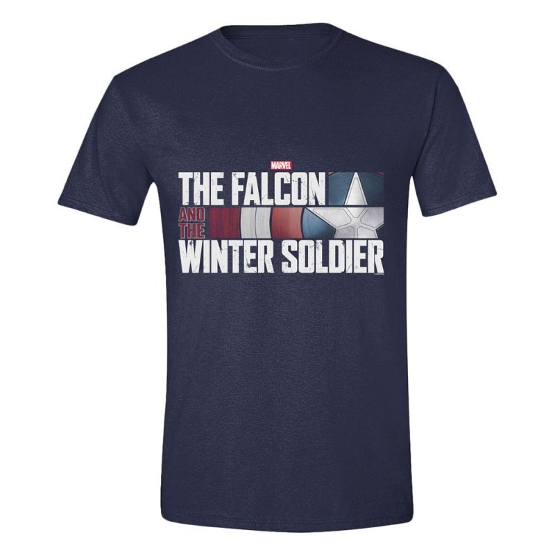 The Falcon and the Winter Soldier T-Shirt Action HR Logo Navy (XL)