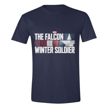 The Falcon and the Winter Soldier T-Shirt Action HR Logo Navy (XL)