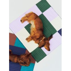HAY - Quilted Dogs Travel Blanket 80 x 80 (Lavender, Green & Blue)