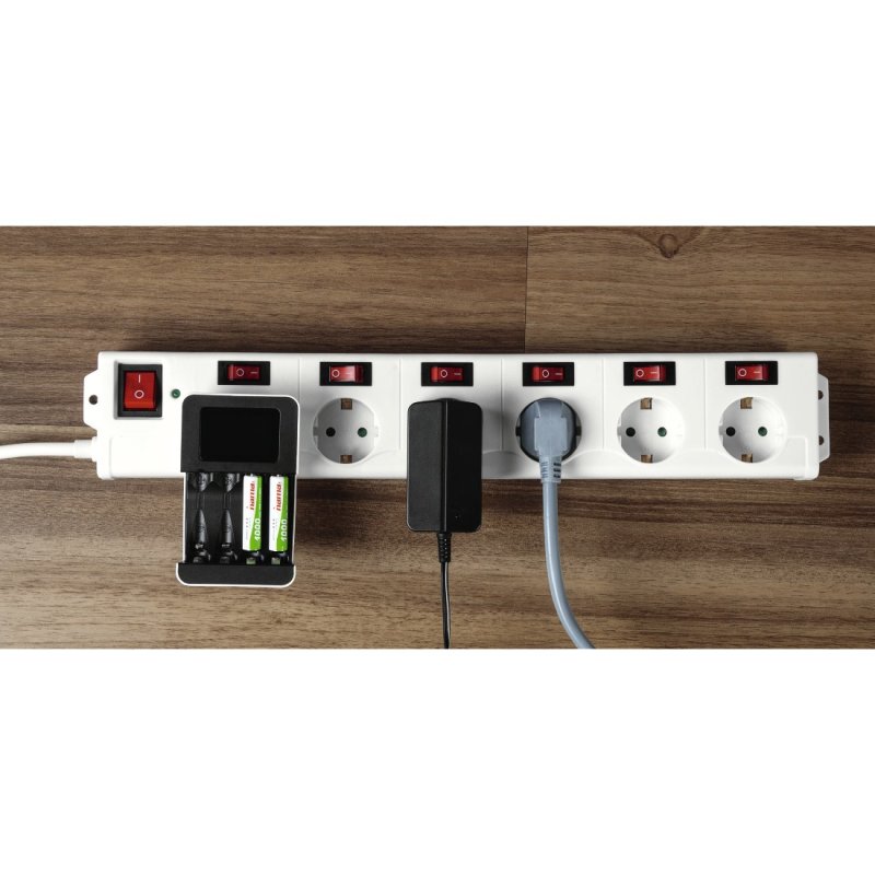Hama 137239 power extension 1.4 m 6 AC outlet(s) Indoor White