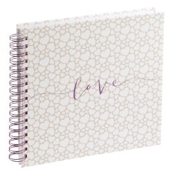 Hama Romance Spiral-Album 28x24 40 weie Seiten Hochzeit 3832