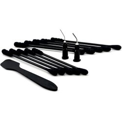THERMAL HERO Kit of SWABS 10pcs black TIPS 2pcs black Spatula (black) 1pcs