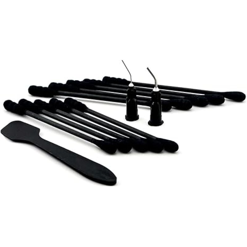THERMAL HERO Kit of SWABS 10pcs black TIPS 2pcs black Spatula (black) 1pcs