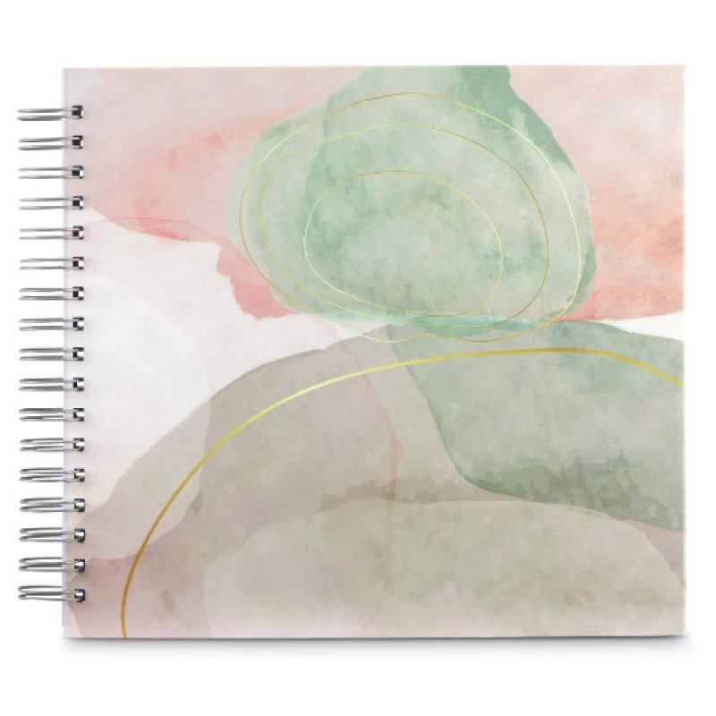 Hama Watercolor album photo et protège-page Vert 100 feuilles 10 x 15 Reliure spiralée