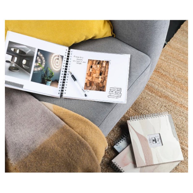 Hama Watercolor album photo et protège-page Vert 100 feuilles 10 x 15 Reliure spiralée