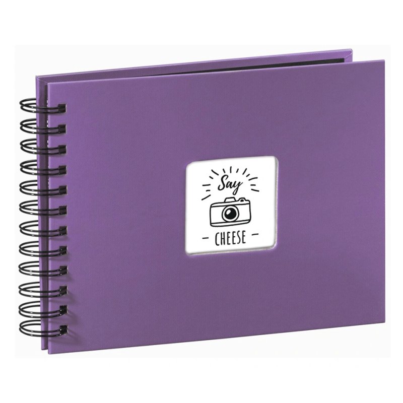 Hama Fine Art Spiral lila 24x17 50 schwarze Seiten 94881