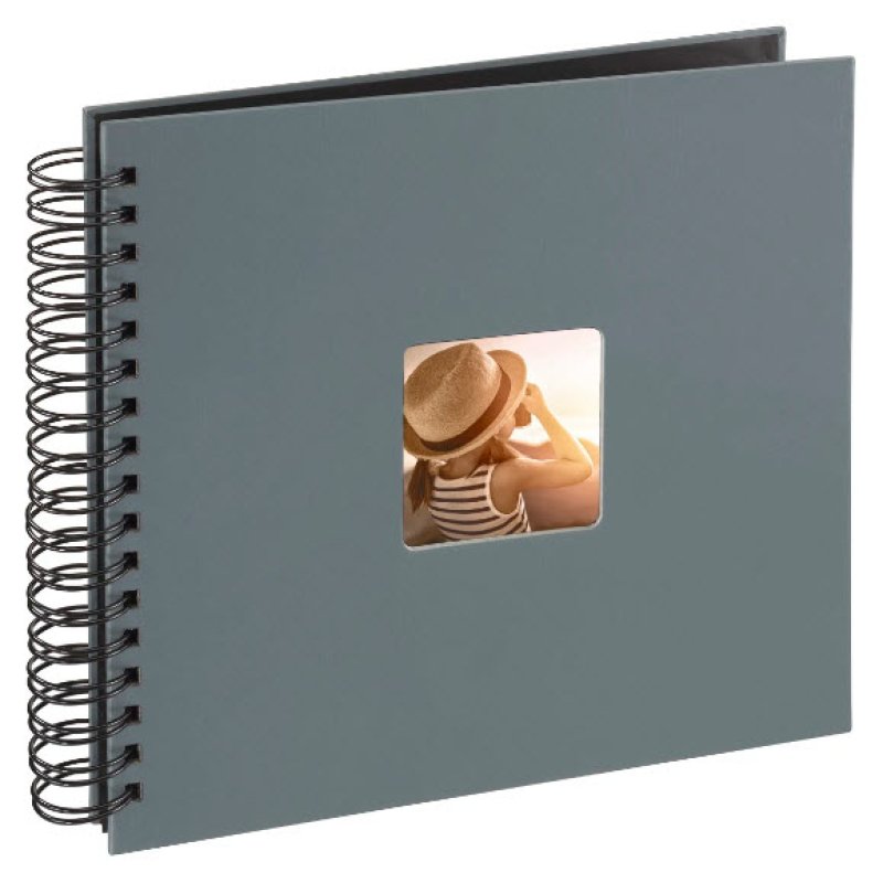 Hama Fine Art album photo et protège-page Gris 100 feuilles 10 x 15 Reliure spiralée