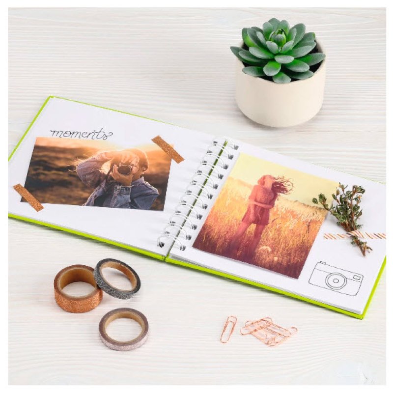 Hama Fine Art album photo et protège-page Bourgogne 30 feuilles 10 x 15 Reliure spiralée