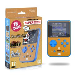 HyperMegaTech! Super Pocket Data East Edition console de jeux portables 7,11 cm (2.8") Bleu, Marron