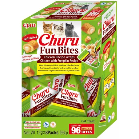 Churu - Cat Fun Bites Chicken with Pumpkin - 8 pcs