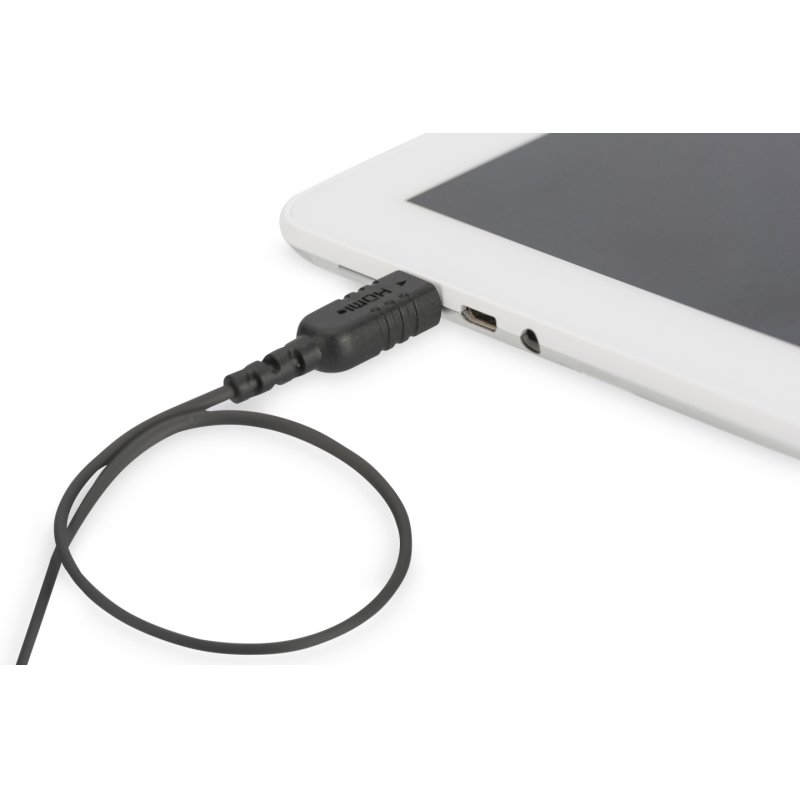 Digitus Câble de branchement HDMI à haut débit de type C vers A, HighFlex