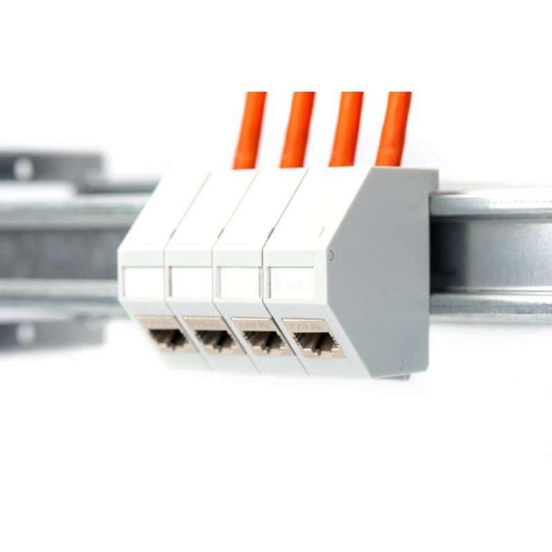 Digitus Keystone housing for top-hat rail mounting, IP20