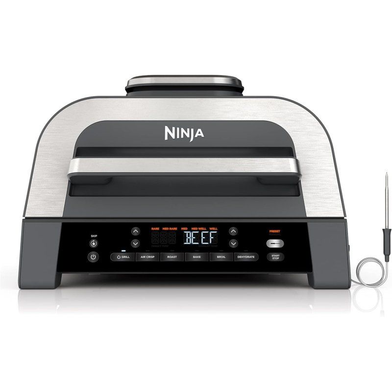 Ninja DG551EU fryer Single 3.8 L Stand-alone 1760 W Hot air fryer Black, Silver