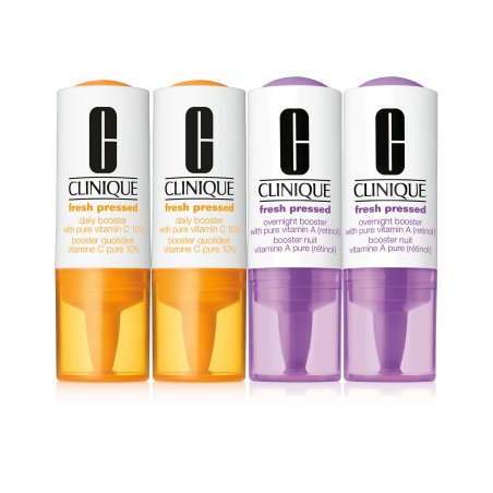 Clinique Fresh Pressed Clinical Daily Overnight Boosters with Pure Vitamins C 10% A (Retinol), 2x8.5ml Vitamin C