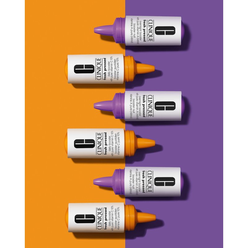Clinique Fresh Pressed Clinical Daily Overnight Boosters with Pure Vitamins C 10% A (Retinol)