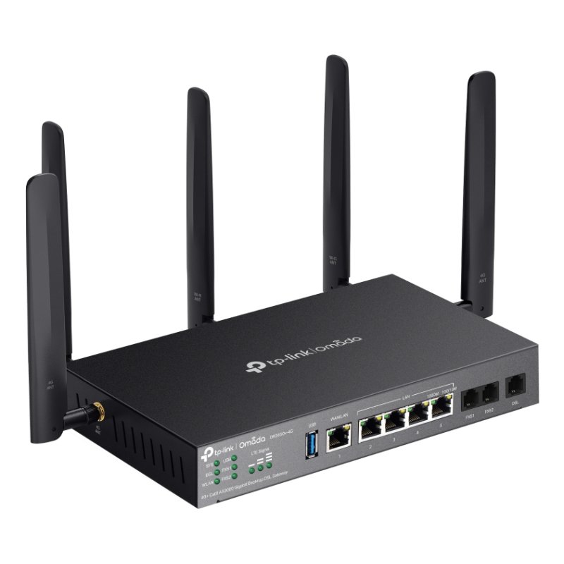TP-LINK Omada Desktop DSL Gateway AX3000 DR3650v-4G 4G Cat6 Gigabit WAN/8xLAN