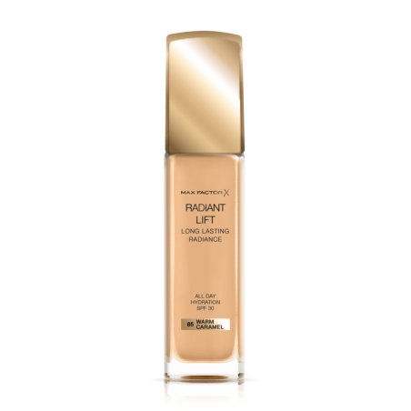 Max Factor Radiant Lift Liquid Pump Foundation with SPF30 and Hyaluronic Acid 085 Caramel 30ml
