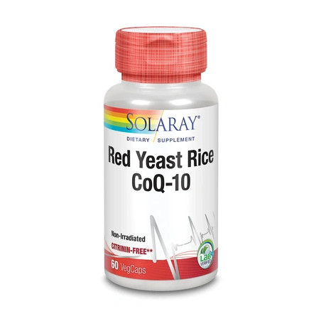 Solaray Red Yeast Rice Plus Q10 - 60 Vegetarian Capsules