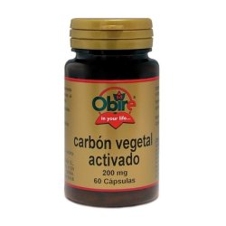Obire Activated Charcoal Capsules - 200 Mg, 60 Capsules