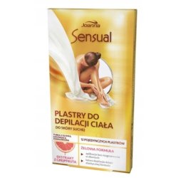Joanna Sensual Hair Removal Gel Wax Stripes for Body - Pack of 12